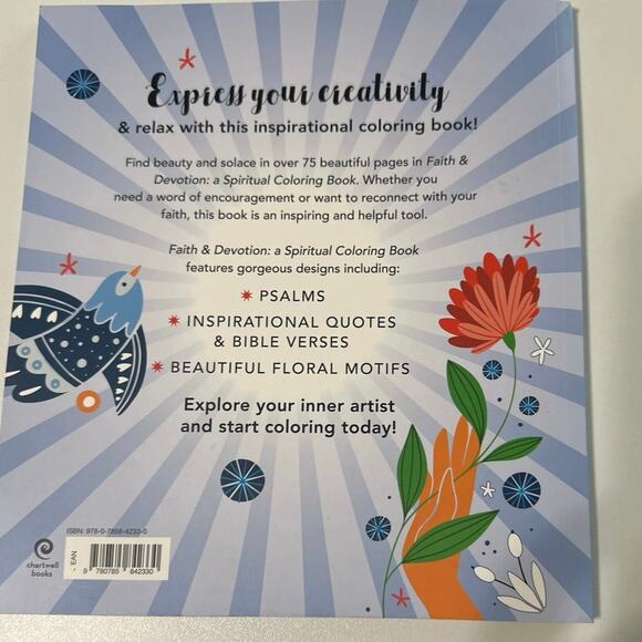 Faith and Devotion An adult Spiritual Coloring Book. Enjoy & Relax coloring book - Picture 2 of 4